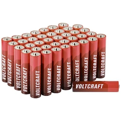 Abbildung von VOLTCRAFT Industrial LR03 Micro (AAA) Batterie Alkali Mangan 1300 mAh 1.5 V 40 St.