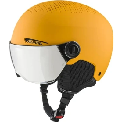 Abbildung von Alpina Zupo Visor Q Lite Junior Ski helmet Burned/Yellow Matt M