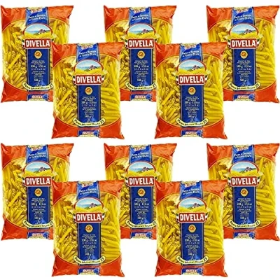 Abbildung von 24x Pasta Divella 100% Italienisch N 23 Penne Mezzani Rigate 500g