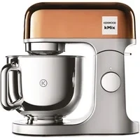 Abbildung von Kenwood kMix Editions KMX760GD Küchenmaschine, 5 l Edelstahl Schüssel, Safe Use Sicherheitssystem, Metallgehäuse, 1000 Watt, inkl. 3 Teiligem Patisserie Set und Spritzschutz, Rosé Gold