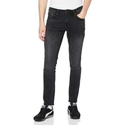 Abbildung von TOM Tailor Denim Culver Stretch Jeans Skinny Fit, Herren, Größe: 31x30, Used dark stone black/denim grey