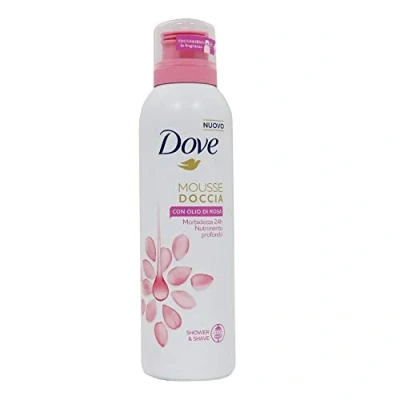 Abbildung von Dove Duschschaum Rosenöl pflegt und nährt die Haut 3er Pack (3 x 200 ml)
