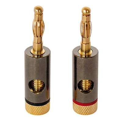 Abbildung von Dynavox Bananenstecker 2 x rot, schwarz