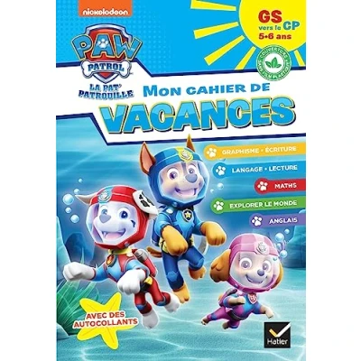 Abbildung von Mon cahier de vacances Pat&#039;Patrouille 2024 GS vers le CP 5/6 ans