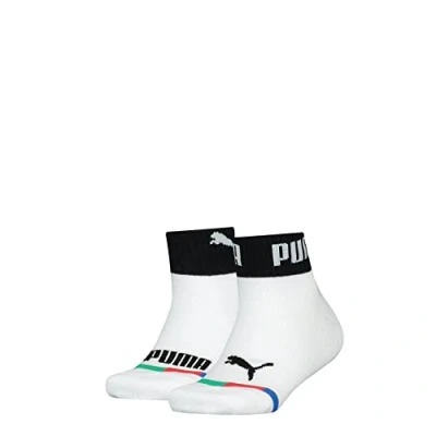 Abbildung von PUMA Unisex Kids Seasonal Quarter Hosiery, White Combo, 27/30