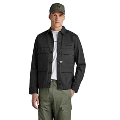 Abbildung von G STAR RAW Herren Unisex Pocketony Service Overshirt, Blau (raw denim D22115 D189 001), L