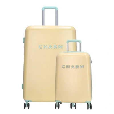 Abbildung von Charm London Capetown Trolley Set soft yellow Hartschalenkoffer