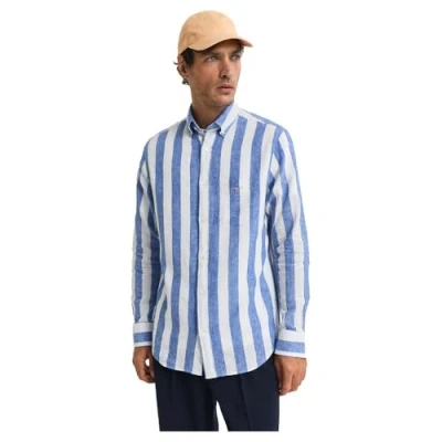 Abbildung von GANT BOLD Stripe Shirt Hemd, Herren, Größe: 3XL, Rich blue