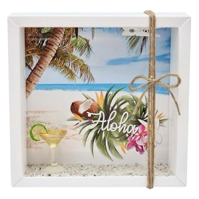 Abbildung von ZauberDeko Geldgeschenk Verpackung Hawaii Urlaub Flitterwochen Gutschein Hochzeitsgeschenk Reise
