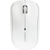 Abbildung von CHERRY MW 2200, Kabellose Laptop Maus, 2,4 GHz Funk, Beidhändig Bedienbar, 1300 DPI, Verchromtes Scrollrad, inkl. Transporttasche, Batteriebetrieben, Weiß