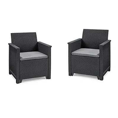 Abbildung von Koll Living Lounge Sets Verschiedene Ausführungen hochwertige Sitzgruppe für den Garten höchster Sitzkomfort durch ergonomische Rückenlehnen (2X Sessel)