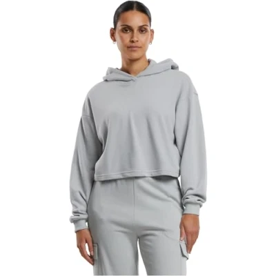 Abbildung von Urban Classics Kapuzenpullover, Damen, Größe: Medium, Lightasphalt