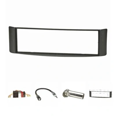 Abbildung von tomzz Audio 2451 023 Radioblende Set kompatibel mit Smart fortwo (450) Bj.1998 2007 dunkelgrau Radioadapter ISO Raku2 Antennenadapter