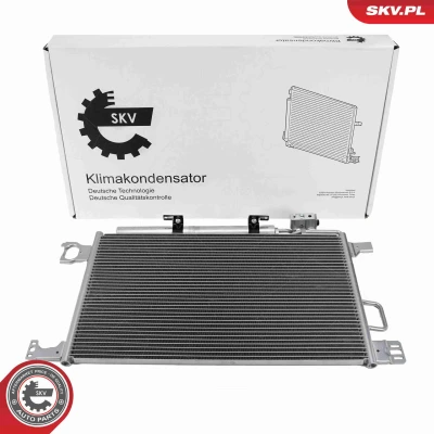 Abbildung von ESEN SKV 86SKV147 Klimakondensator mit Trockner Aluminium 629mm MERCEDES BENZ: C Klasse Limousine, T modell, CLK Coupe