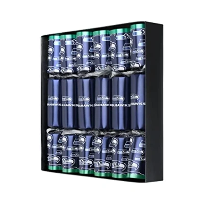 Abbildung von FOCO Seattle Seahawks NFL Amerikanischer Fußball Packung mit 6 Weihnachtsfeier Gefälligkeiten