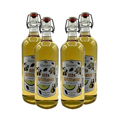 Abbildung von Raunikar 4er Set Alte Williams Schnaps 4x 1L (38% Vol) [Enthält Sulfite]