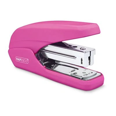 Abbildung von Rapesco 1384 X5 25ps, Less Effort Heftgerät, 25 Blatt Heftleistung, Fuchsia
