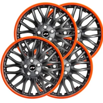 Abbildung von Simoni Racing ORD/15G 4er Set Radkappen Radzierblenden Orden GTR 15 Zoll schwarz rot