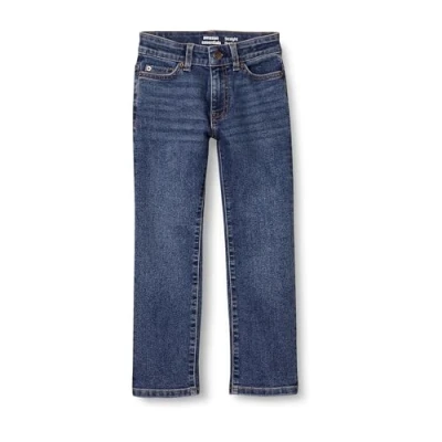 Abbildung von Amazon Essentials Jungen Gerade geschnittene Jeans mit normaler Passform, Mittlere Waschung, 9 Jahre