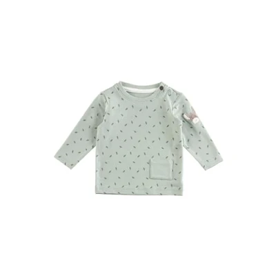 Abbildung von Sterntaler Unisex Shirt Blätter Babyshirt, steingrün, 66