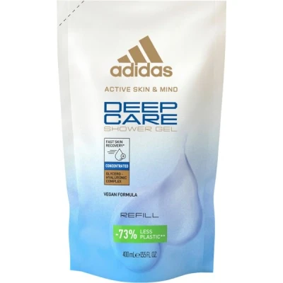 Abbildung von adidas Deep Care Duschgel zum Nachfüllen, pflegt mit nährendem Feuchtigkeitskomplex, 400 ml