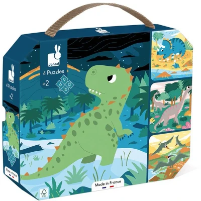 Abbildung von Janod Puzzle Dinosauerier, 43 Puzzleteile, FSC® schützt Wald weltweit