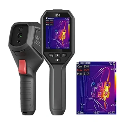 Abbildung von HIKMICRO Wärmebildkamera mit B10 256 x 192 IR Auflösung, visuellen 2MP thermokamera, Vollbildmessung, 25Hz Bildfrequenzmit 3,2&quot; LCD Bildschirm, Software, IP54, Messbereich 4F 1022F