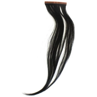 Abbildung von American Dream Qwik x 100% indischem Remy Echthaar hergestllt Tape Hair Extensions Farbe 1 Tiefschwarz 41cm, 1er Pack (1 Stück)