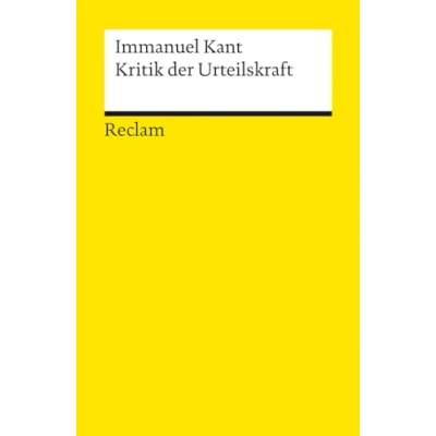 Abbildung von Kritik der Urteilskraft (Reclams Universal Bibliothek)