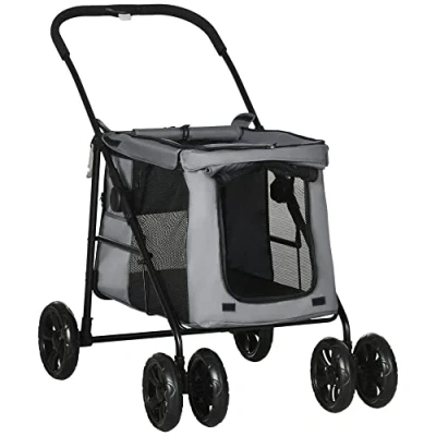 Abbildung von PawHut Hundebuggy Hundetrolley inkl. Kissen, klappbar, Hundewagen, (1 tlg),