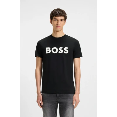Abbildung von BOSS Thinking Tshirt print, Herren, Größe: Large, Black