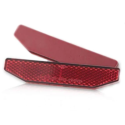 Abbildung von Reflektor Motorrad hinten rot 6 eckig 98x19mm selbstklebend Rückstrahler Katzenauge Roller Quad E geprüft