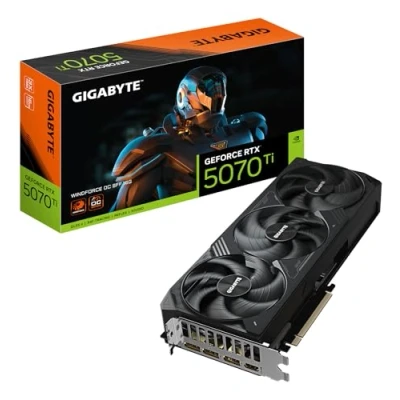 Abbildung von Gigabyte GeForce RTX 5070 Ti WINDFORCE OC SFF 16G Grafikkarte 16GB GDDR7, 256 Bit, PCI E 5.0, 2497 MHz Core Clock, 3 x DP 2.1a, 1 HDMI 2.1b, NVIDIA DLSS 4, GV N507TWF3OC 16GD