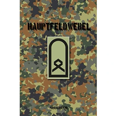 Abbildung von Hauptfeldwebel / HptFw HF (Heer): Liniertes Notizbuch Tagebuch liniert 15,24 x 22,86 cm (ca. DIN A5) 120 Seiten