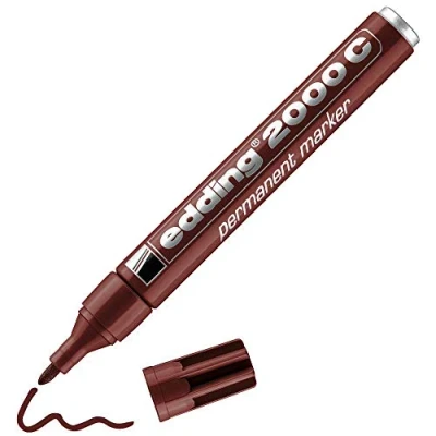 Abbildung von edding 2000 C Permanentmarker pink 1 Stift Rund Spitze 1,5 3 mm schnell trocknender Permanent Marker wasserfest, wischfest für Karton, Kunststoff, Holz, Metall Universalmarker
