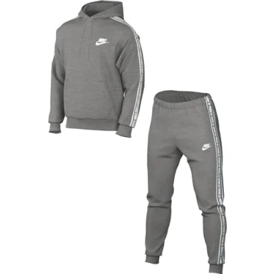Abbildung von Nike Sportswear CLUB SUIT Trainingsanzug, Herren, Größe: Small, Dk grey heather/white