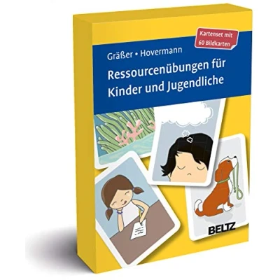 Abbildung von Ressourcenübungen für Kinder und Jugendliche: Kartenset Mit 60 Bildkarten in stabiler Box, Kartenformat 9,8 x 14,3 cm. 12 seitigem Booklet (Beltz Therapiekarten)