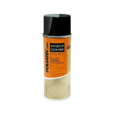 Abbildung von Foliatec Interior Color Spray Farbspray Schnelltrocknend Abriebfest für Kunststoffe, Kunstleder und Leder, Beige Matt, 400 ml