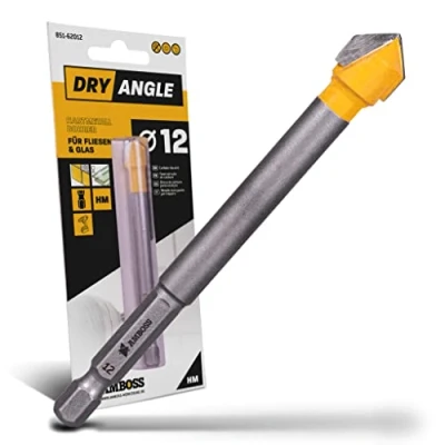 Abbildung von Amboss DryAngle Ø 12mm Fliesenbohrer Glasbohrer Keramikbohrer Sechskantschaft für Bohrmaschinen Glas/Wandfliesen/Dachziegel/Keramik bohren
