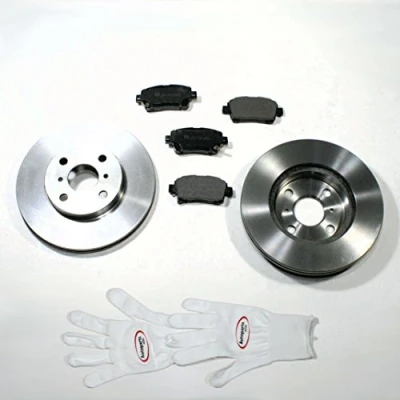 Abbildung von Autoparts Online Set 60015915 Bremsscheiben 14 Zoll Bremsen Bremsbeläge für vorne die Vorderachse