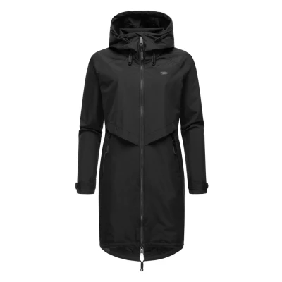 Abbildung von Ragwear Frodik Regenjacke / wasserabweisende Jacke, Damen, Größe: XS, Black