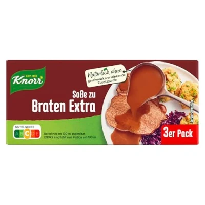 Abbildung von Knorr Soße zu Braten Extra leckere dunkle mit würzigem Geschmack 15x 84 g