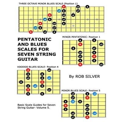 Abbildung von Pentatonic and Blues Scales for Seven String Guitar (Basic Scale Guides Guitar, Band 5)