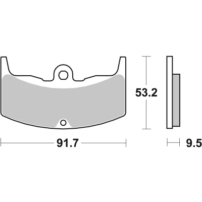 Abbildung von Bremsbelagsatz TRW MCB543