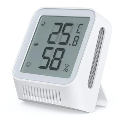 Abbildung von X Sense Digital Thermometer Hygrometer Innen, WLAN Raumthermometer mit App, Angepasster Komfortbereich, Smiley Indikator, kompatibel Alexa, 1 Sensor STH0A erfordert Basisstation SBS50