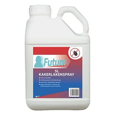 Abbildung von FUTUM Insektenspray Kakerlaken Spray Schaben Küchenschaben Abwehr, 5 l, auf Wasserbasis, geruchsarm, brennt / ätzt nicht, mit Langzeitwirkung