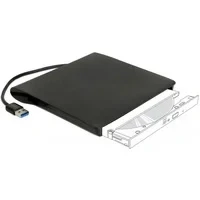 Abbildung von Externes Gehäuse für 5.25″ Ultra Slim SATA Laufwerke 9,5 mm zu USB Typ A Stecker, Laufwerksgehäuse