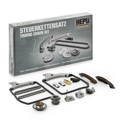 Abbildung von HEPU 21 0565 Steuerkettensatz mit Zwischenwellenzahnrad, Kurbelwellenzahnrad Zahnkette, Kette geschlossen, Simplex