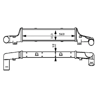 Abbildung von MAHLE ORIGINAL CI 52 000P Ladeluftkühler MERCEDES BENZ: E Klasse T modell, Limousine