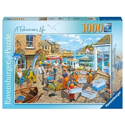 Abbildung von Ravensburger Puzzle Fisherman&#039;s Life 1000 Teile, Puzzleteile